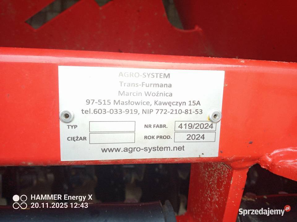 Brona talerzowa Talerzówka 22m nowa Agregaty Abramów