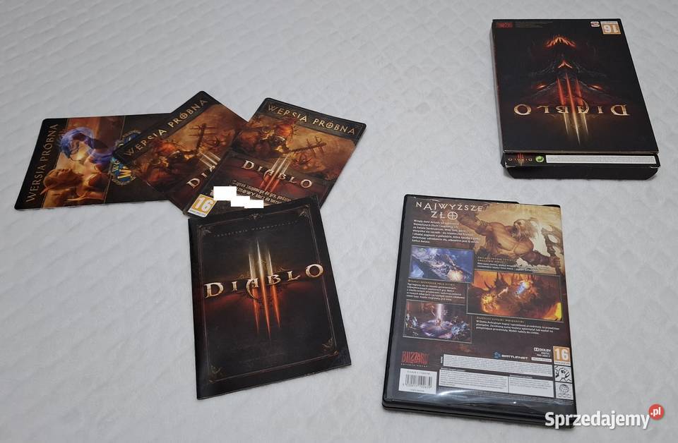 Diablo 3 Blizzard 2012 DVD Media Kolekcja śląskie Czeladź