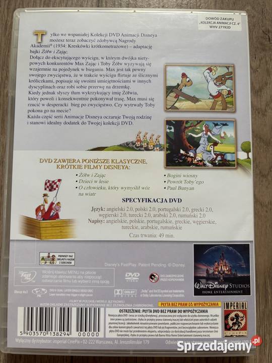 Disney Kopciuszek Kung Fu Panda bajki DVD Warszawa