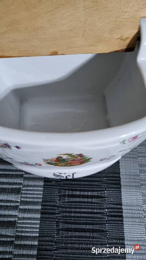 Pojemnik Ceramiczny Solniczka vintage Wola Podłężna sprzedam