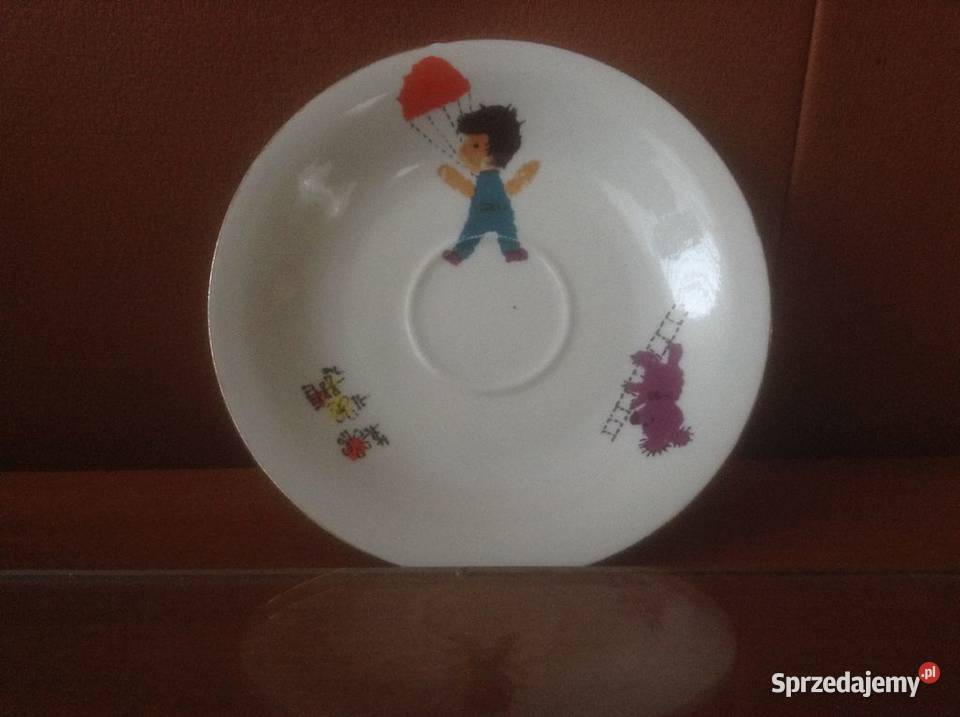 Talerzyk porcelanowy deserowy CHODZIEŻ lata 7080