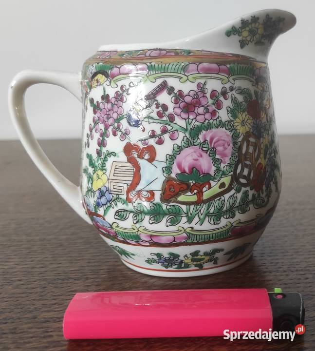Famille Rose chiński mlecznik porcelanowy Warszawa