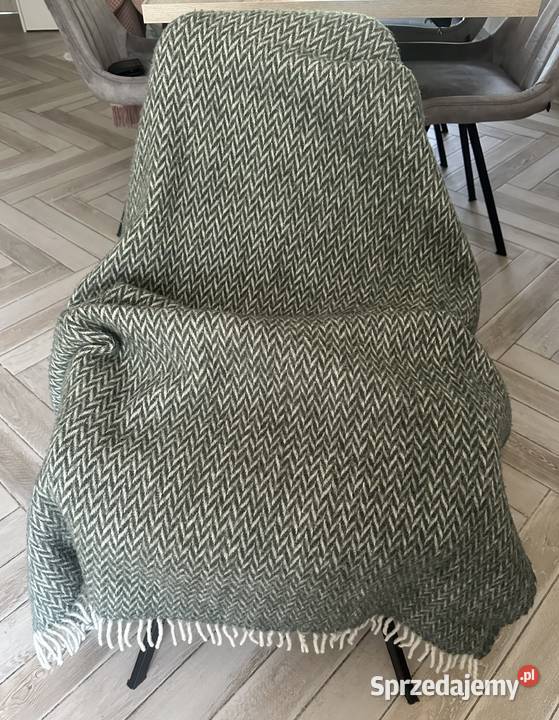 Koc pled 100 woolmark 170x140 Łódź
