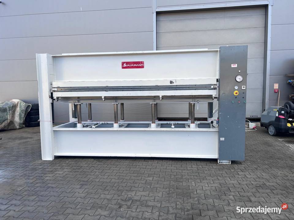 Prasa półkowa do fornirowania Simimpianti Juszczyn sprzedam