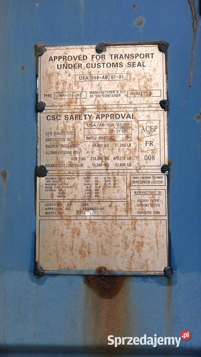 Uzywa kontener morski magazynowy 40HC mazowieckie Warszawa