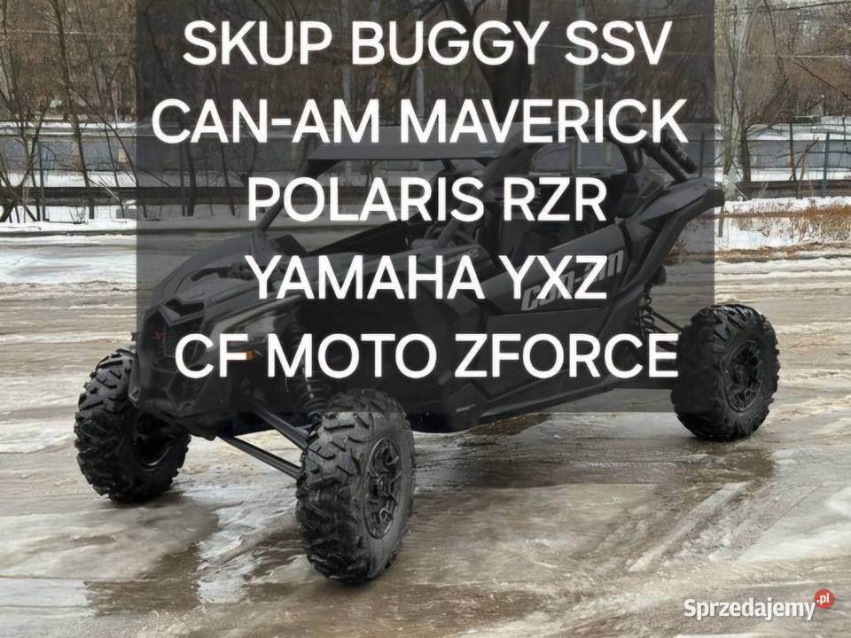 SKUP POJAZDÓW SSV UTV BUGGY Canam maverick Warszawa