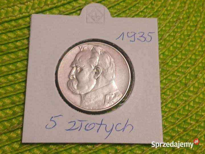 moneta srebrna polska 5 złotych z 1935r podlaskie Łomża