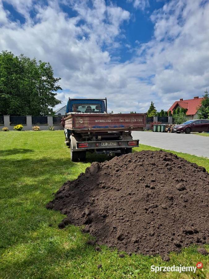 Ziemia ogrodowa siana czarnoziem humus mała Kraków sprzedam