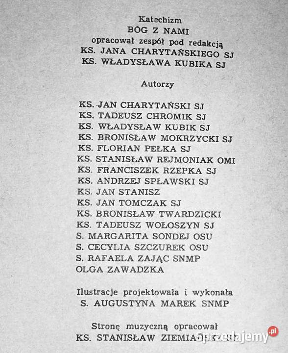 Bóg z nami cz 4 Katechizm J Charytański W Kubik Rok wydania 1977 lubelskie Chełm