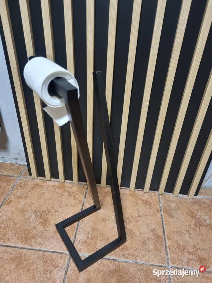 Stojak na papier loft czarny