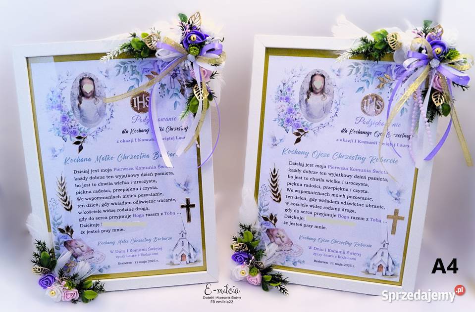 Jedno wspólne podziękowanie RAMKA 3D RODZICÓW Zielona Góra sprzedam