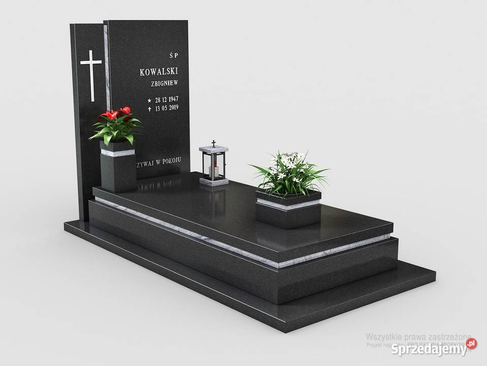 Nowoczesne nagrobki województwo łódzkie łódzkie Piotrków Trybunalski