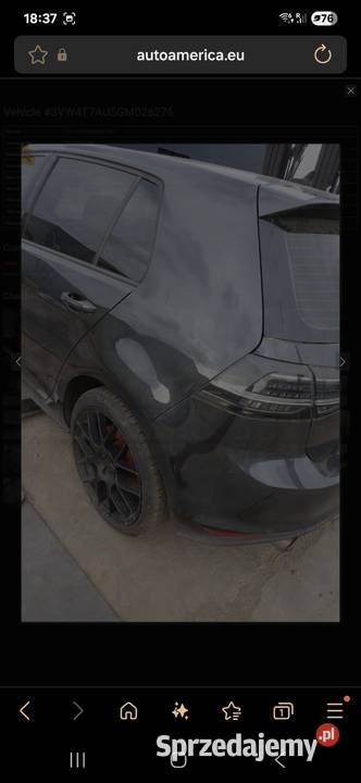 VW Golf 7 VII GTI 2016 Lampy tylne komplet Busko-Zdrój