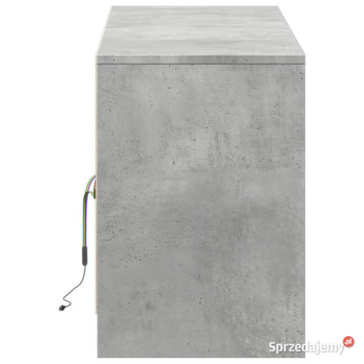 Szafka pod TV z LED szarość betonu 1395x34x50 sprzedam