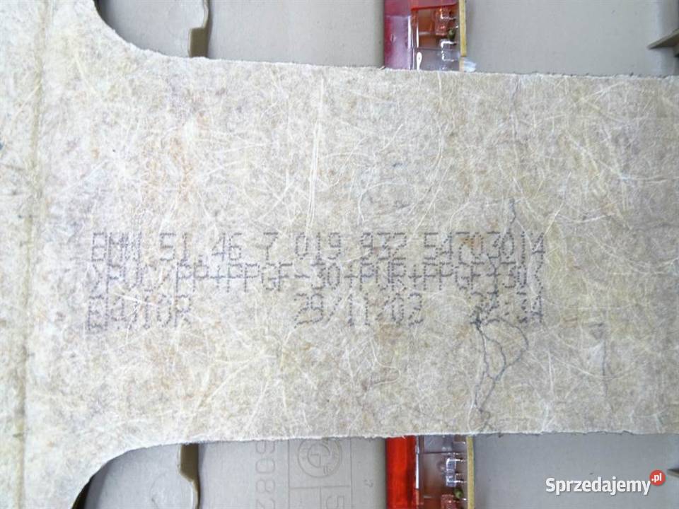 PÓŁKA TYLNA BMW E65 7019932 SedanLimuzyna 0109