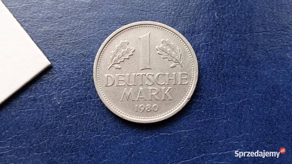 Stare monety 1 marka 1980 D Niemcy Numizmatyka Lesko