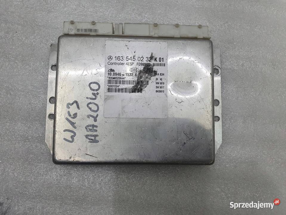 CZUJNIK MODUŁ ESP MERCEDES ML W163 1635450232K