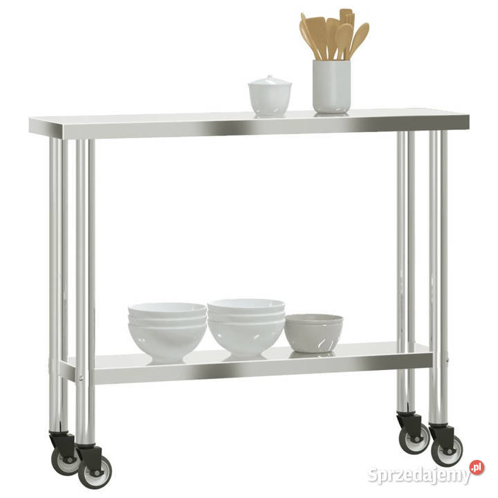Kuchenny stół roboczy na kółkach 110x30x85 stal sprzedam