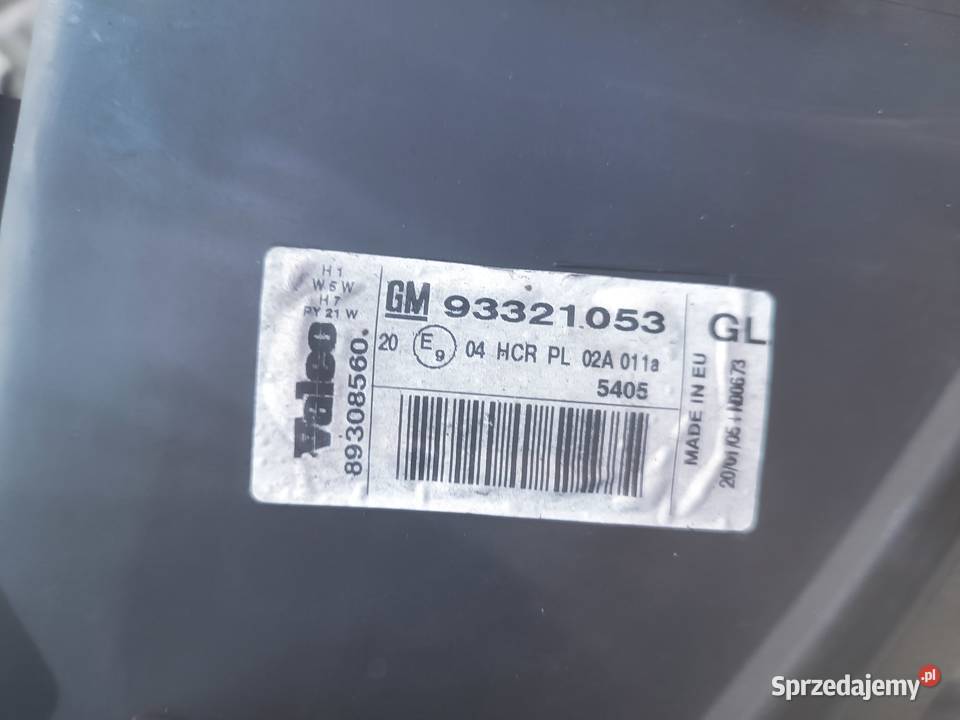 Opel Meriva A 2005 zderzak przedni Z20R osobowe śląskie Częstochowa