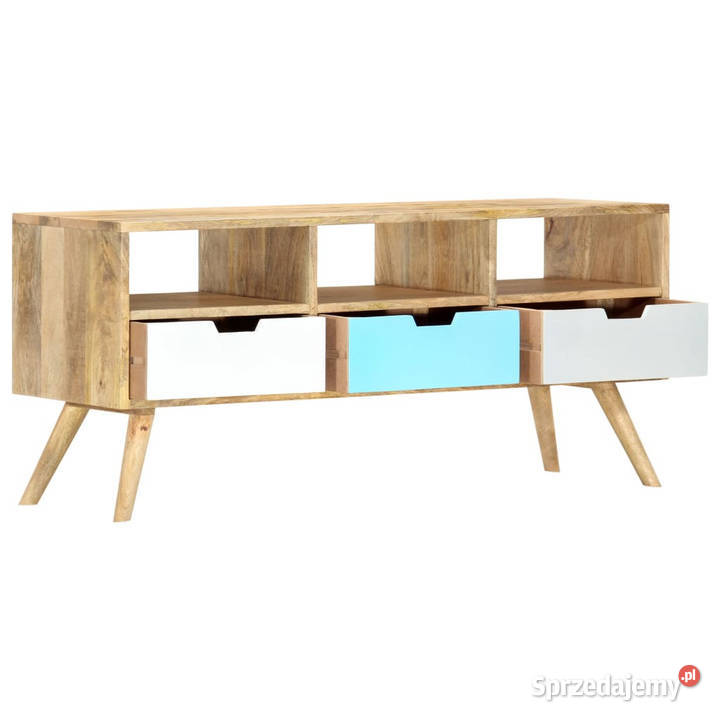 Szafka pod TV 110 x 35 x 48 lite drewno mango Warszawa