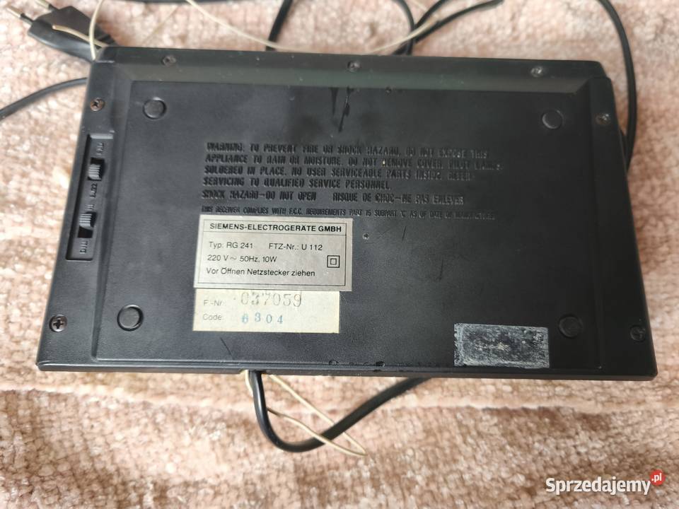 Radiobudzik Vintage Retro Antyk Siemens RG 241 Przemyśl