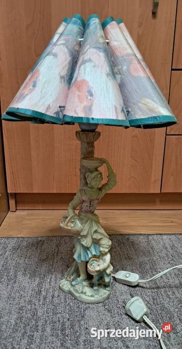Lampa Figurka sygnowana AB Suwałki