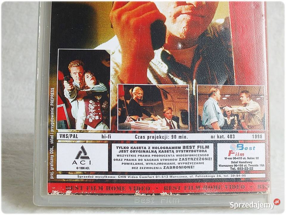 Kaseta VHS Uprowadzony Lot 285 Film na Video lubuskie Żary