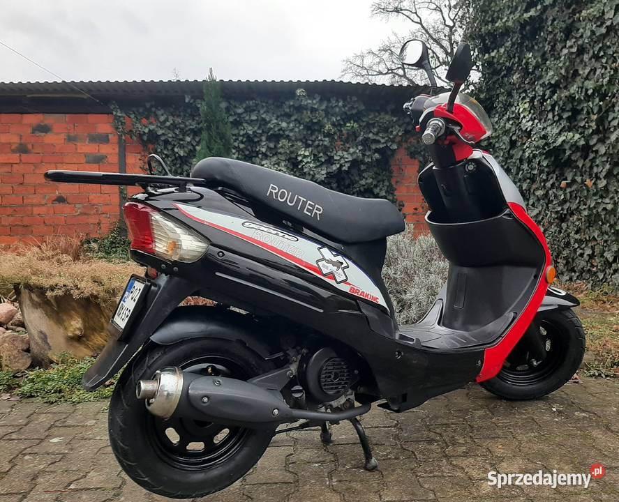 Zadbany skuter Romet Router Bassa 50 4t 2019r nieuszkodzony wielkopolskie Tuczno