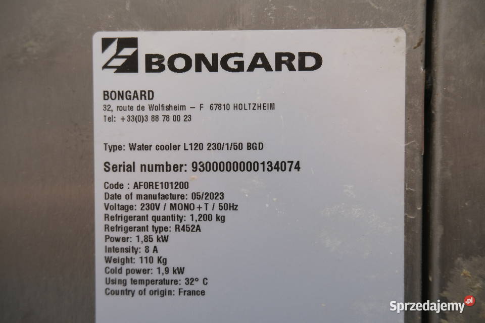 BONGARD L120 2023 mazowieckie Warszawa