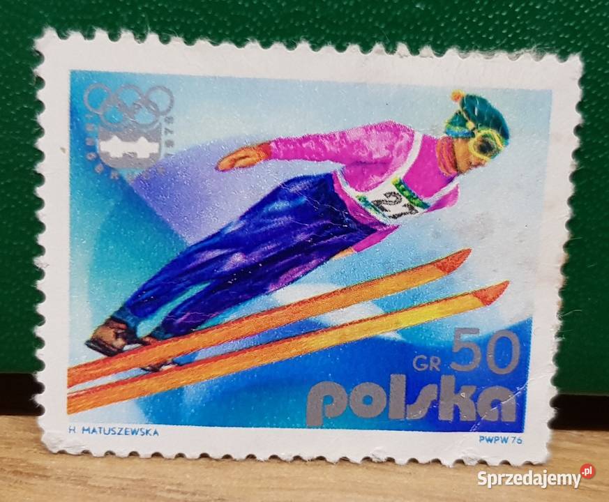 Znaczek Zimowe Igrzyska Olimpijskie Innsbruck Golina