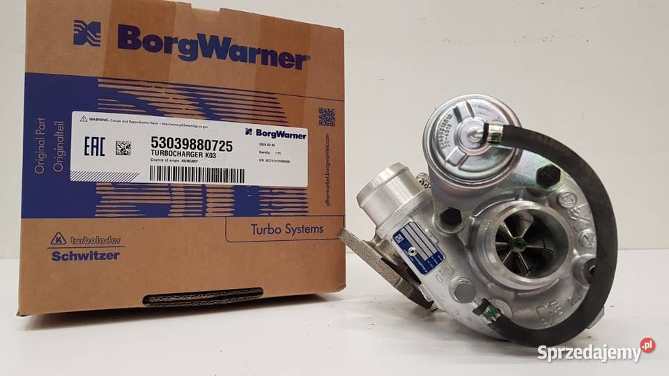 Nowa turbosprężarka BorgWarner KKK 53039880725 Siedlce