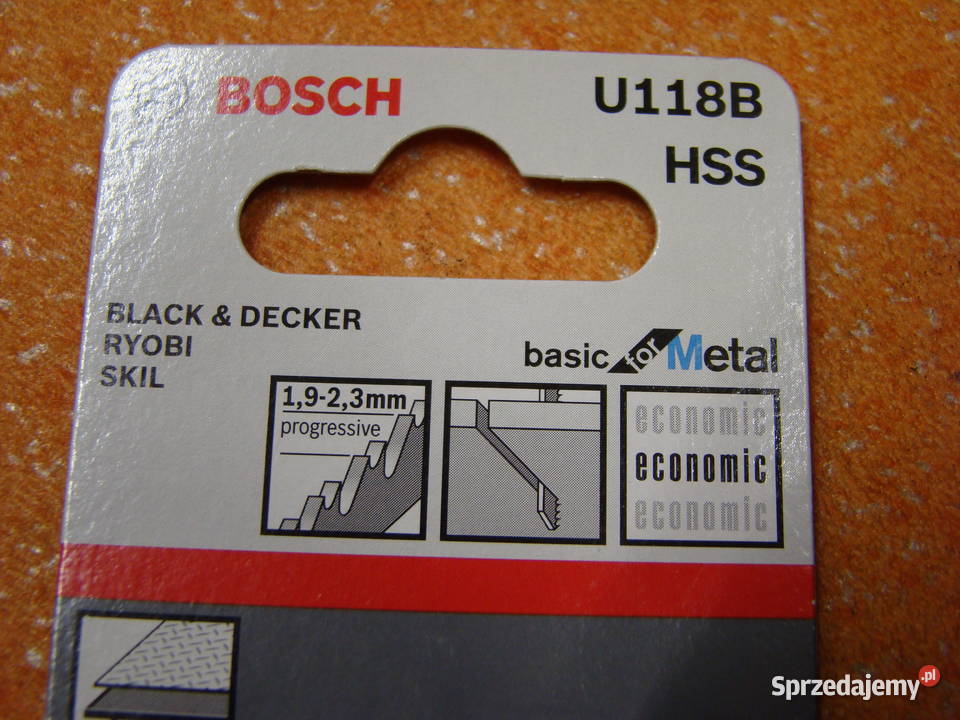 Brzeszczot BOSCH typ U 118 B 3 Ref 2 608 631 771 Ręczne