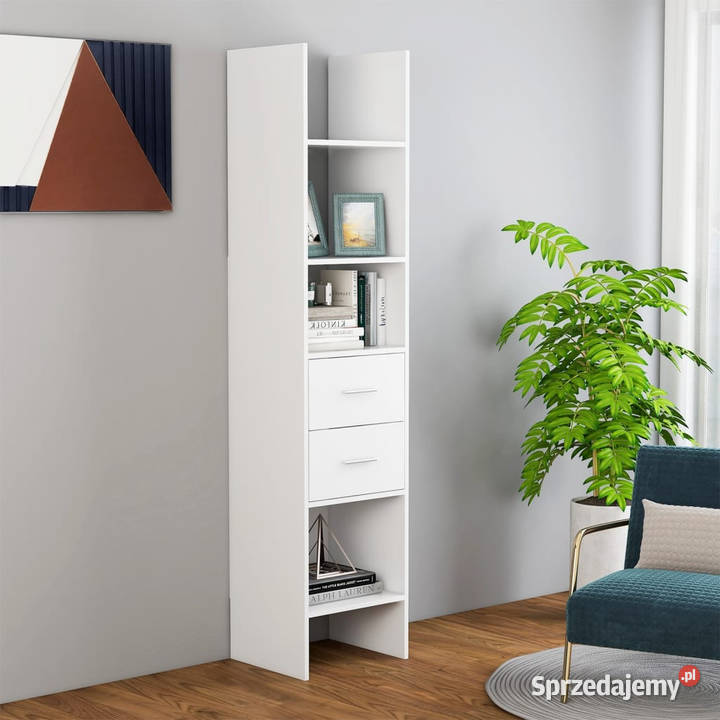 Regał na książki biały 40x35x180 materiał Regały Warszawa sprzedam