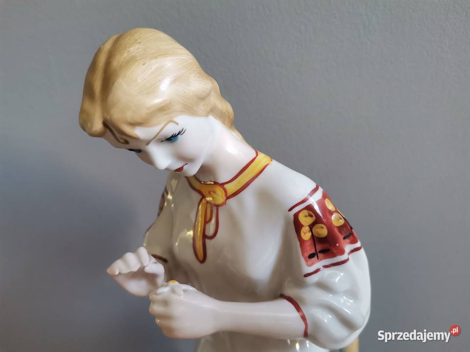 Stara duża figurka porcelanowa Dziewczyna z Katowice sprzedam