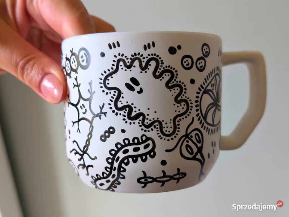 Kubek Ceramiczny Ręcznie Malowany WIRUS 300ml dolnośląskie Dobrzykowice sprzedam