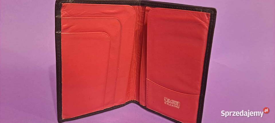 Portfel PRL vintage SPOŁEM Kraków SKÓRA super