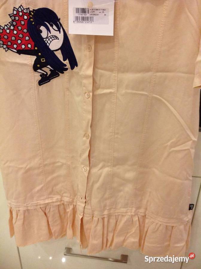 Sukienka Damska LOVE MOSCHINO L Aplikacja NOWA Rozmiar 40(L) Nowa Sól