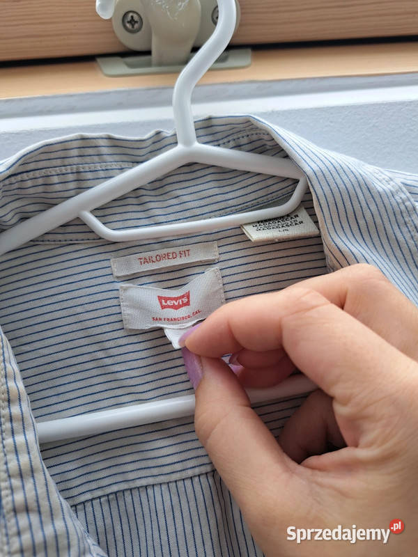 Koszula w paski Levis 100 bawełna M Trąbki Wielkie