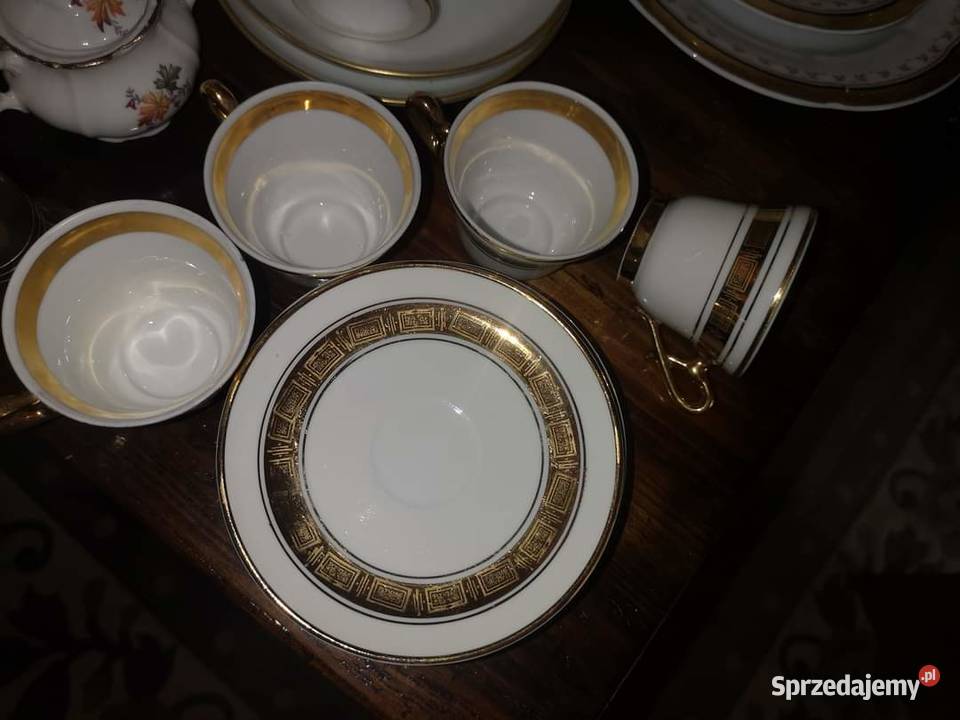 Filiżanka do espresso Z greckim wzorem Porcelana i szkło Gdańsk