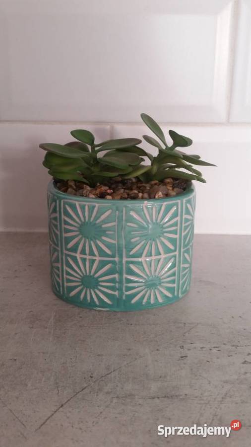 Designerski dodatek doniczka sztuczne kwiaty Warszawa