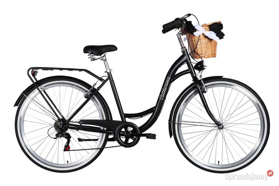 ROWER DAMSKI CZARNY MIEJSKI 28 SHIMANO DAMKA