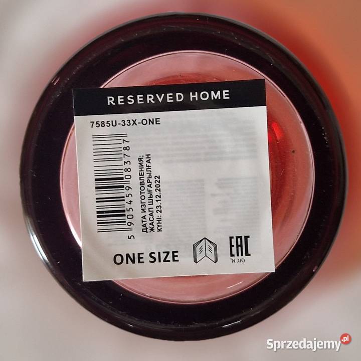 Czerwony wazon na nóżce Reserved Home 7585U33X Warszawa