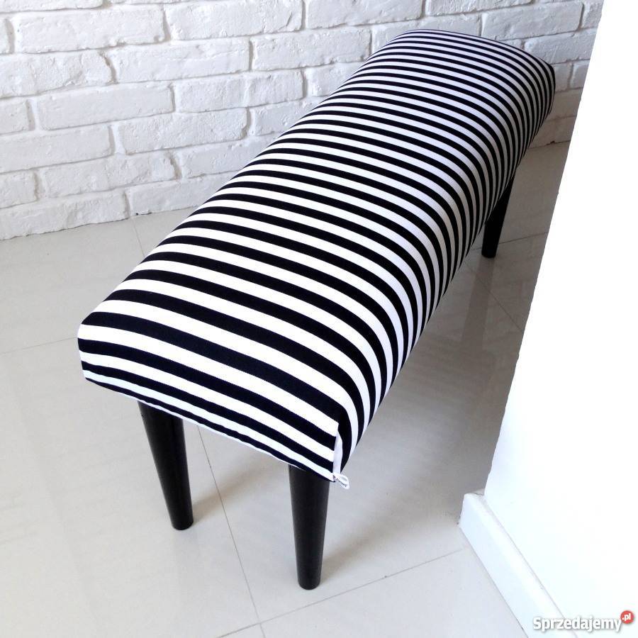 Ławeczka ławki wzorzysta paski paseczki Szczecin