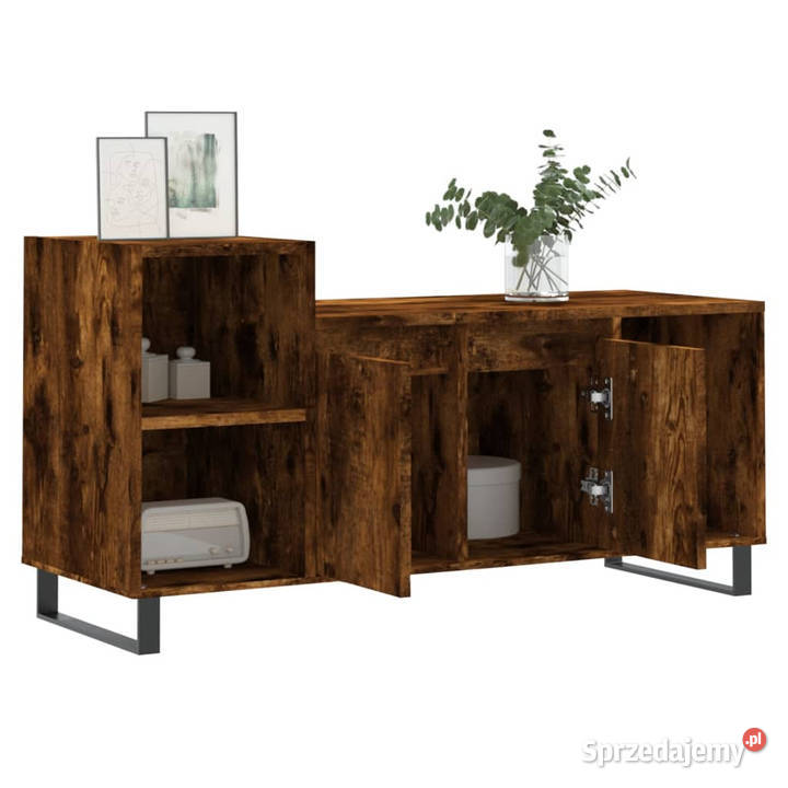 Szafka pod telewizor przydymiony dąb 100x35x55