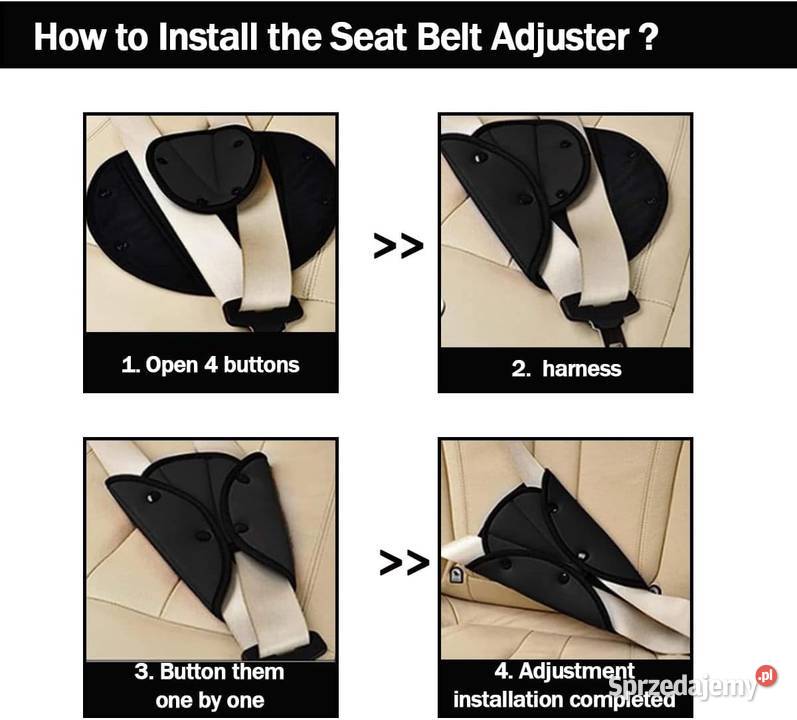 Nakładka na pas bezpieczeństwa dzieci Bezpieczna Płock