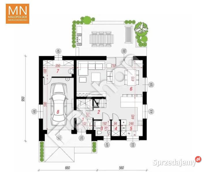 Dom wolnostojący Wilków Pod Lasem 128m2 Sprzedaż małopolskie