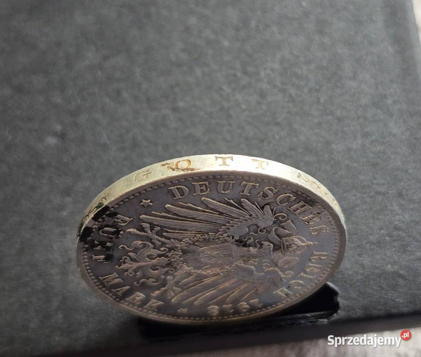 1 NIEMCY CESARSTWO srebro 5 Marek 1913 r łódzkie Wola Kruszyńska sprzedam