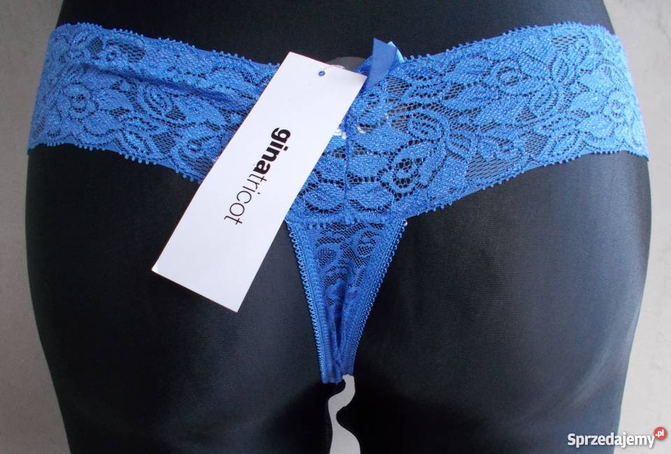 Niebieskie stringi gina tricot M nowe małopolskie Zembrzyce
