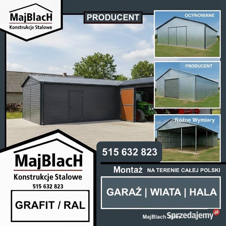 Garaż BlaszanyCARPORT ALTANA PROFILWiata Olecko