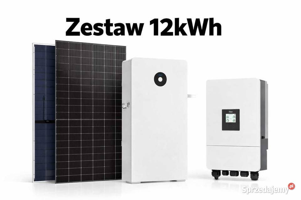 Zestaw budżetowy 12kWh LV panele inwerter 3 fazy małopolskie